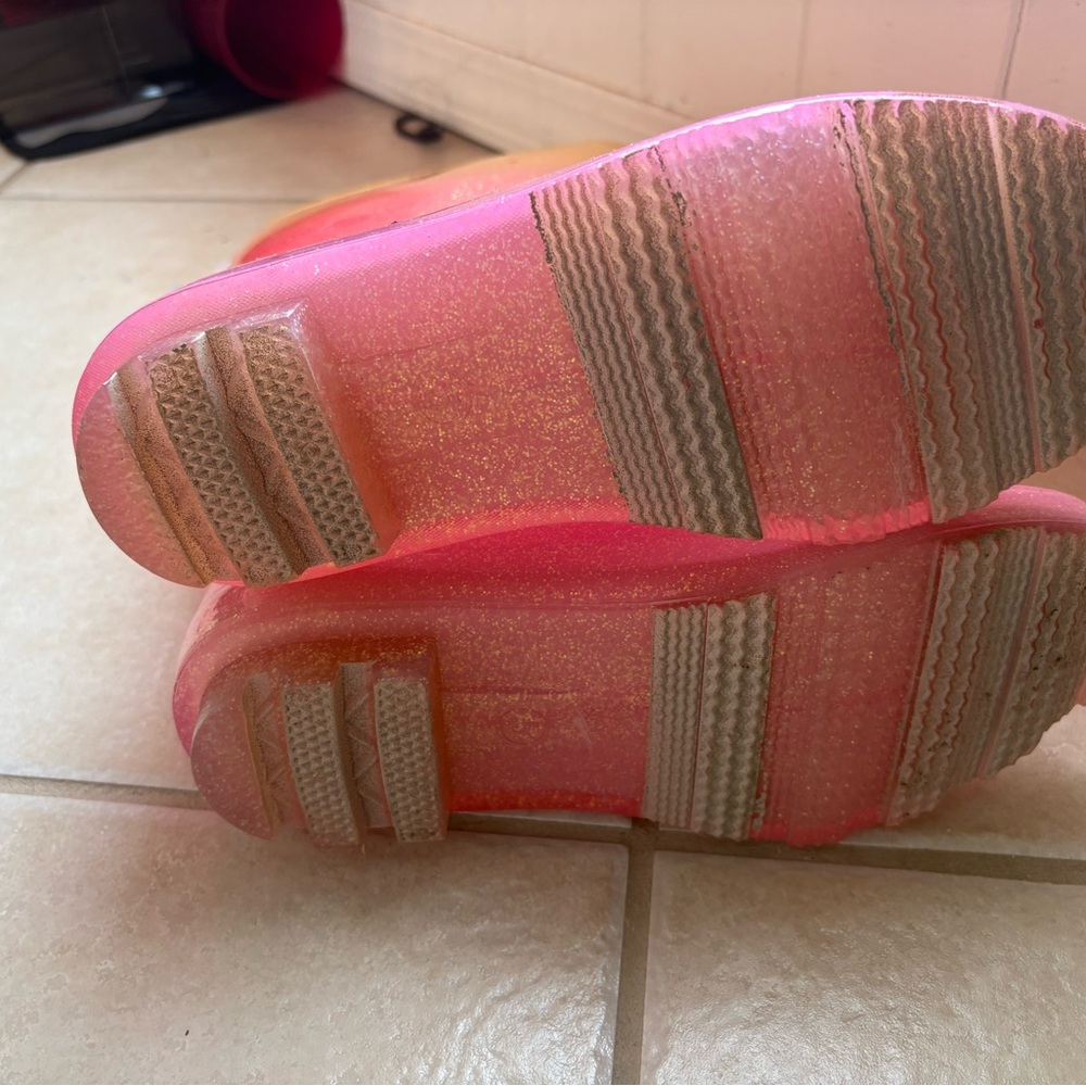 Target Pink and Orange Rubber Boots